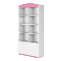 Regál BABY DREAMS 90 cm - biely/ružový