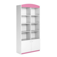 Regál BABY DREAMS 90 cm - biely/ružový