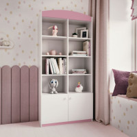 Regál BABY DREAMS 90 cm - biely/ružový