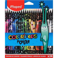 MAPED Pastelky trojboké Color&#39;Peps Monster 24 ks