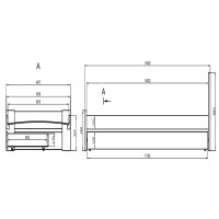 Detská posteľ EMILEK so šuplíkom - 180x90 cm - biela