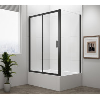 Polysan DEEP BLACK bočná stena 750x1650mm, číre sklo MD3116B