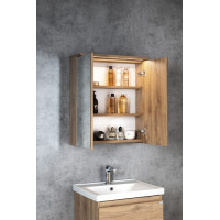 Aqualine KAWA STRIP galerka s LED osvetlením 60x70x22cm, dub emporio WGL36S