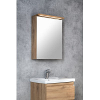 Aqualine KAWA STRIP galerka s LED osvetlením 50x70x22cm, dub emporio WGL35S