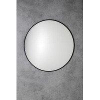 Sapho AROWANA okrúhle zrkadlo v ráme ø 70cm, čierna mat AWB070