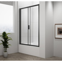 Polysan DEEP BLACK sprchové dvere 1200x1650mm, číre sklo MD1216B