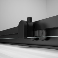 Polysan EASY BLACK sprchové dvere 1000mm, číre sklo EL1015B