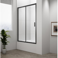 Polysan DEEP BLACK sprchové dvere 1200x1650mm, číre sklo MD1216B