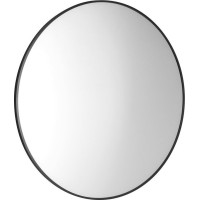 Sapho AROWANA okrúhle zrkadlo v ráme ø 70cm, čierna mat AWB070