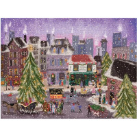 Galison Puzzle Vianočné námestie 1000 dielikov