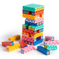 Mudpuppy Drevená hra Jenga Zvieratá v prírode