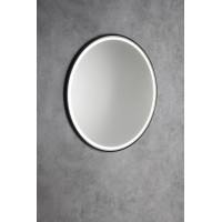 Sapho KADRIS okrúhle zrkadlo s LED osvetlením ø 100cm, čierna mat KD100