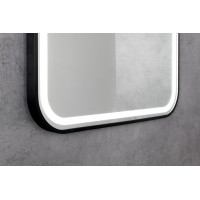 Sapho CETIS zrkadlo s LED osvetlením 60x80cm, čierna mat CT080