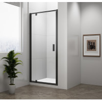 Polysan EASY BLACK sprchové dvere otočné 880-1020mm, číre sklo EL1715B