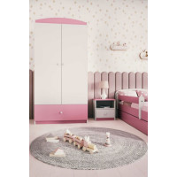 Šatníková skriňa BABY DREAMS - biela/ružová