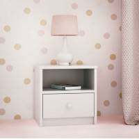 Nočný stolík BABY DREAMS - biely