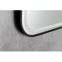 Sapho CETIS zrkadlo s LED osvetlením 100x70cm, čierna mat CT100