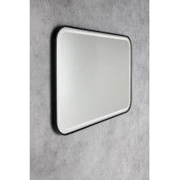 Sapho CETIS zrkadlo s LED osvetlením 100x70cm, čierna mat CT100