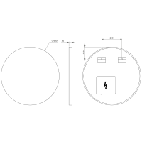 Sapho VELUR okrúhle zrkadlo s LED podsvietením ø 60cm VE060