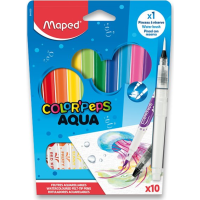 MAPED Fixy Color&#39;Peps Aqua 10 ks + vodný štetec