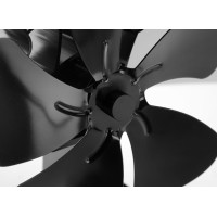 Krbový ventilátor KAMEN - 5lopatkový - čierny