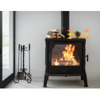 Krbový ventilátor KAMEN - 5lopatkový - čierny