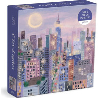 Galison Puzzle Svetlá v meste 1000 dielikov