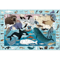 Mudpuppy Puzzle skladaj a hľadaj Život v Arktíde 64 dielov