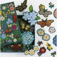Galison Puzzle Motýlia botanická záhrada 500 dielikov