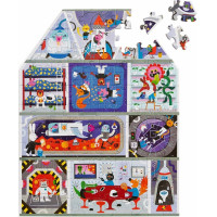 Mudpuppy Puzzle v tvare domu Dom na Marse 100 dielikov