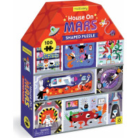 Mudpuppy Puzzle v tvare domu Dom na Marse 100 dielikov