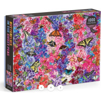 Galison Puzzle Motýle v sladkých hráškoch 1000 dielikov
