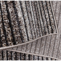 Kusový koberec PANNE stripes - odtiene šedej a hnedej