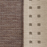 Obojstranný behúň NEEDLE Dots - hnedý
