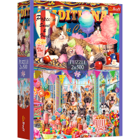 TREFL Puzzle Chlpatí priatelia 2x500 dielikov