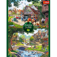 TREFL Puzzle Idylický život 2x500 dielikov