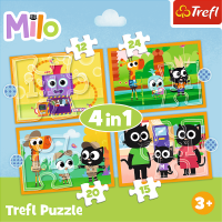 TREFL Puzzle Milo 4v1 (12,15,20,24 dielikov)