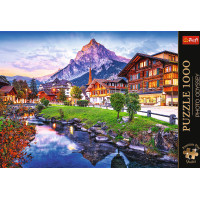 TREFL Puzzle Premium Plus Photo Odyssey: Alpské mesto vo Švajčiarsku 1000 dielikov