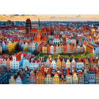 TREFL Puzzle Premium Plus Photo Odyssey: Pohľad na Gdansk, Poľsko 1000 dielikov