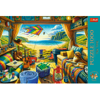 TREFL Puzzle Premium Plus Tea Time: Cestovanie karavanom 1000 dielikov