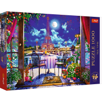 TREFL Puzzle Premium Plus Tea Time: Nočný Paríž 1000 dielikov