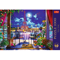 TREFL Puzzle Premium Plus Tea Time: Nočný Paríž 1000 dielikov