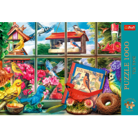 TREFL Puzzle Premium Plus Tea Time: Svet vtákov 1000 dielikov
