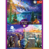 TREFL Puzzle Cesta po Amerike 2x500 dielikov