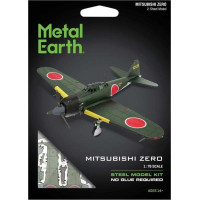 METAL EARTH 3D puzzle Mitsubishi Zero (farebný)