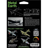 METAL EARTH 3D puzzle Mitsubishi Zero (farebný)
