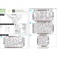 METAL EARTH 3D puzzle Premium Series: Oceľový drak