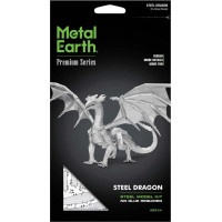 METAL EARTH 3D puzzle Premium Series: Oceľový drak