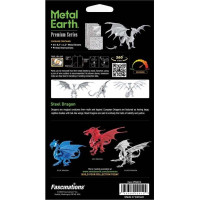 METAL EARTH 3D puzzle Premium Series: Oceľový drak