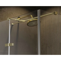 Štvorcový sprchovací kút PIXA GOLD - 90x90 cm